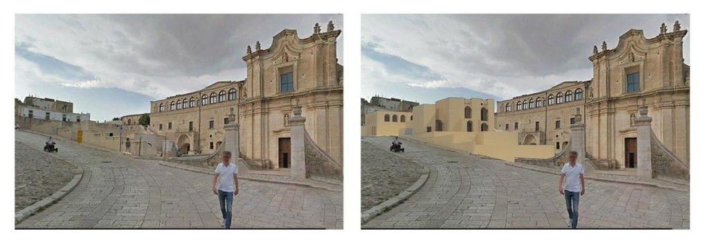 Progetto del Museo della Cultura  nei Sassi di Matera realizzato da maurizio crocco,  a Roma