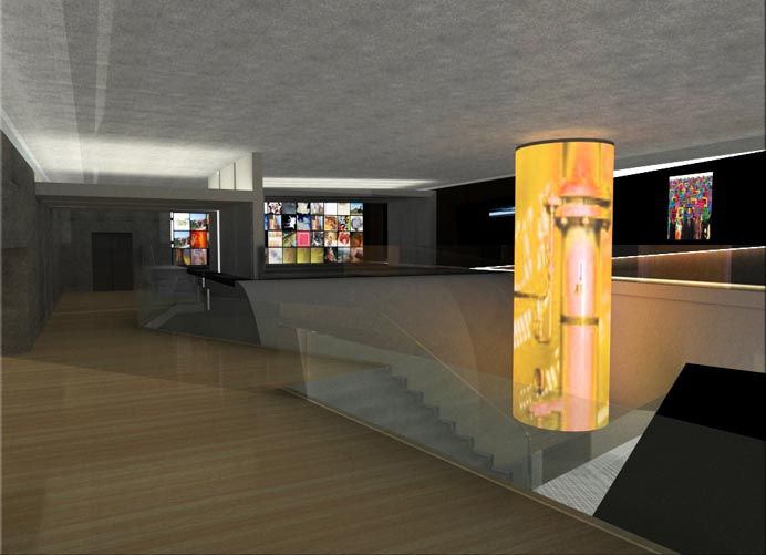 Progetto di centro multimediale in Roma San Lorenzo realizzato da maurizio crocco,  a Roma