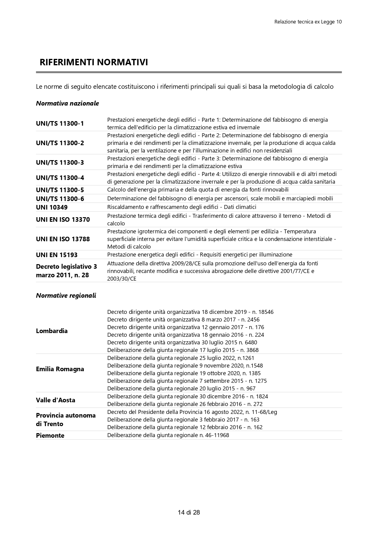 Redazione di relazione tecnica sul contenimento energetico ex Legge 10-91 realizzato da Geom. Giovanni Mazzitelli,  a Giussano