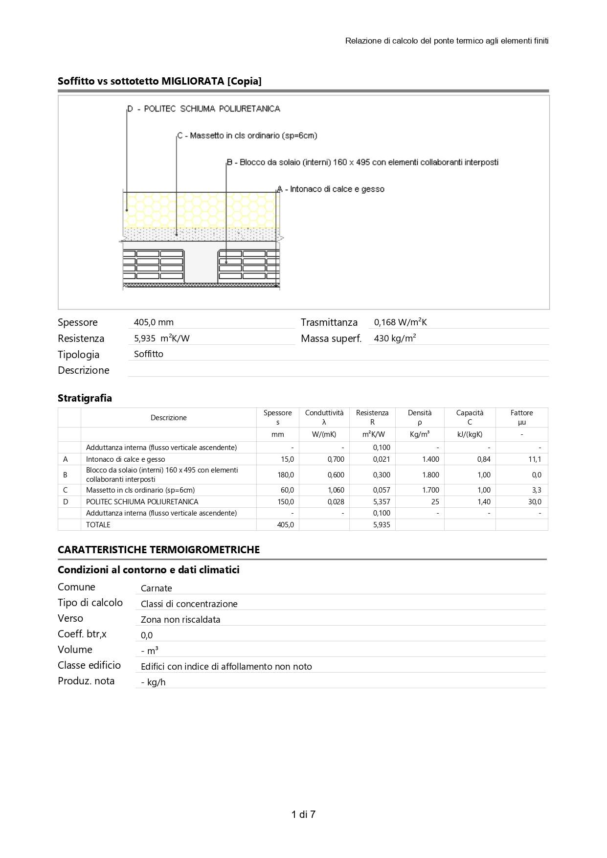 Redazione di relazione tecnica sul contenimento energetico ex Legge 10-91 realizzato da Geom. Giovanni Mazzitelli, a Giussano