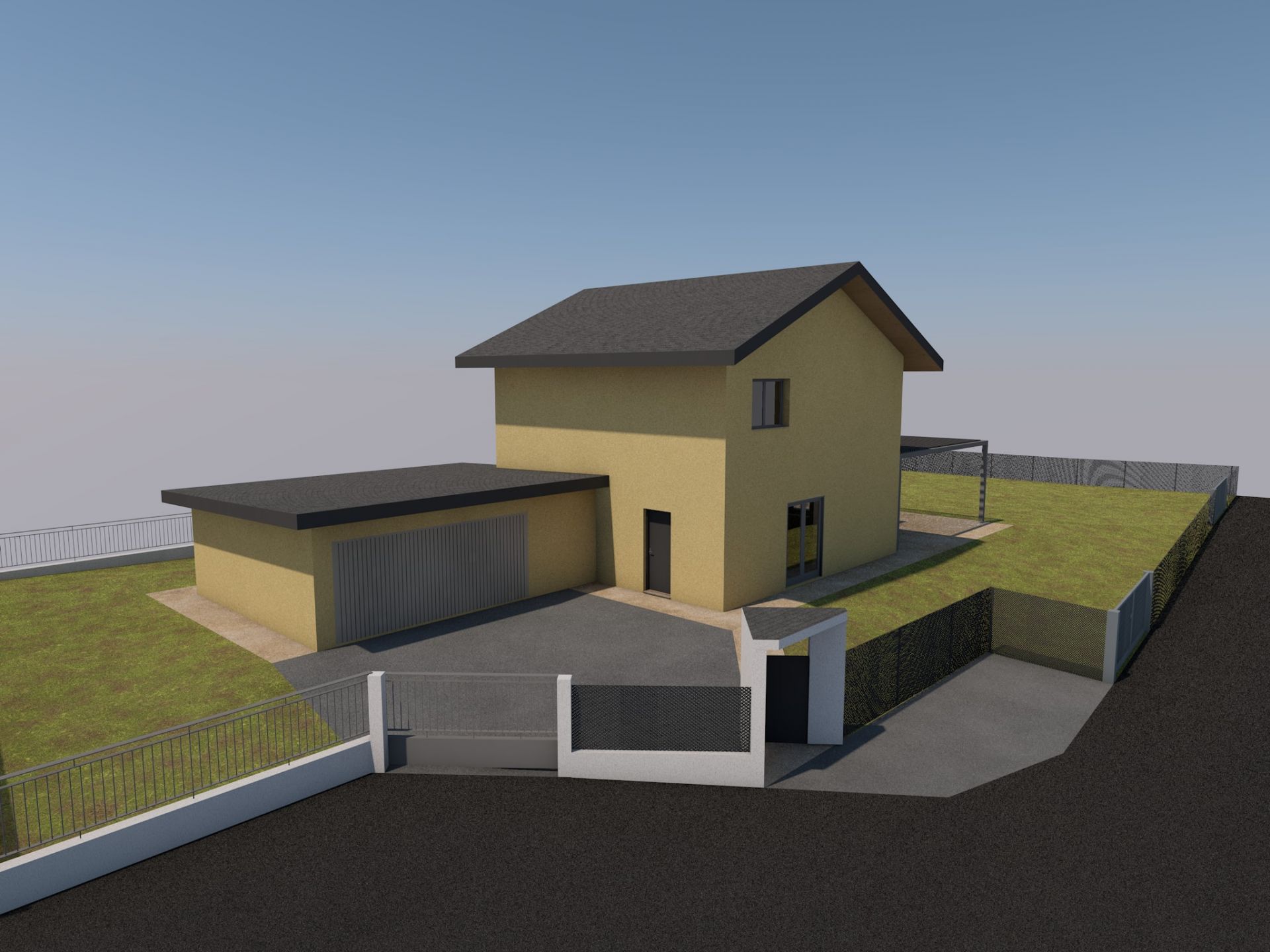 Villa unifamiliare Giussano (MB) realizzato da Architetto Davide Ronchi, Assistenza tecnica a Carate Brianza