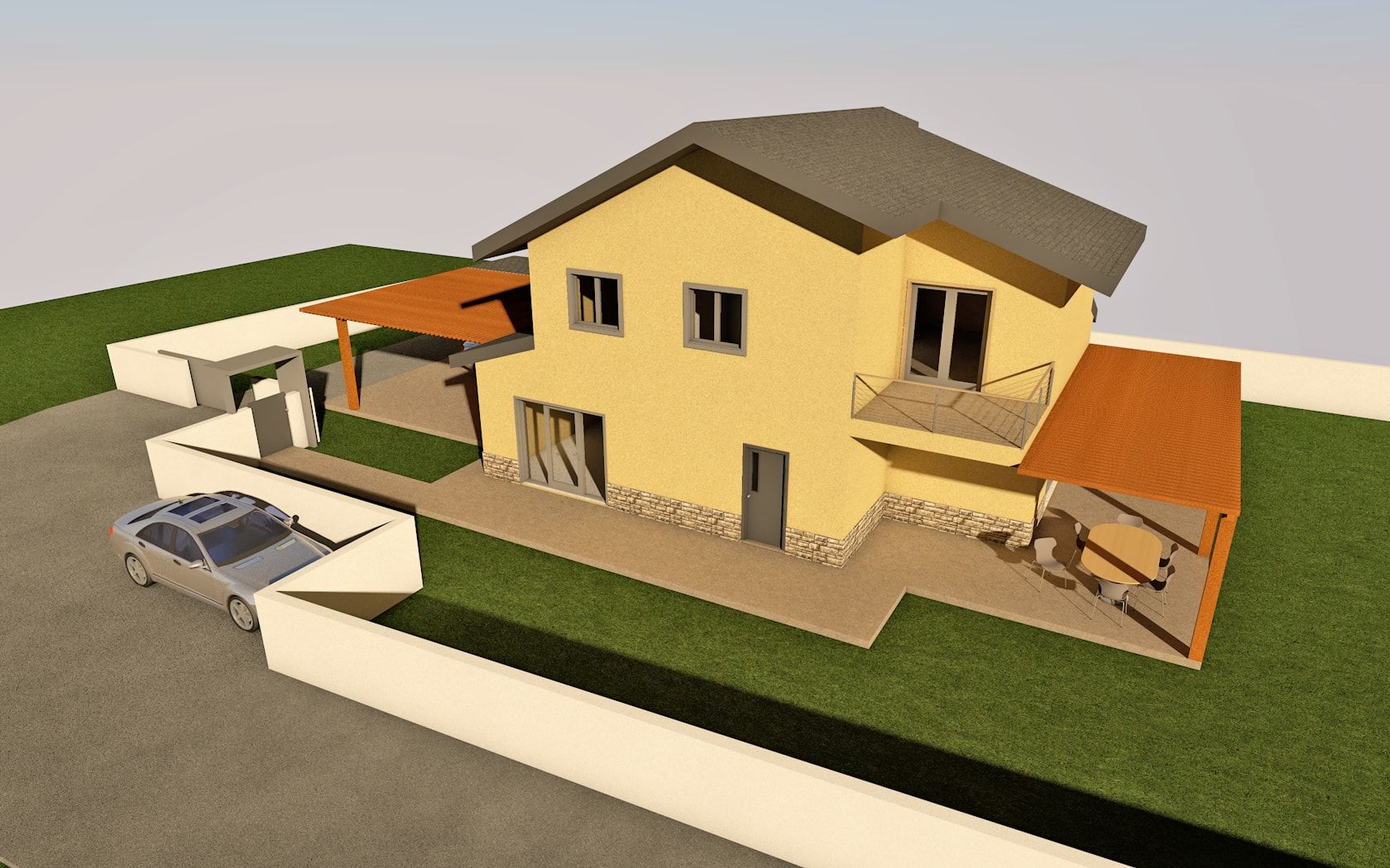 Villa bifamiliare realizzato da Architetto Davide Ronchi, Assistenza tecnica a Carate Brianza