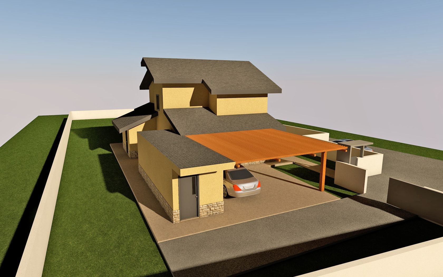 Villa bifamiliare realizzato da Architetto Davide Ronchi, Assistenza tecnica a Carate Brianza
