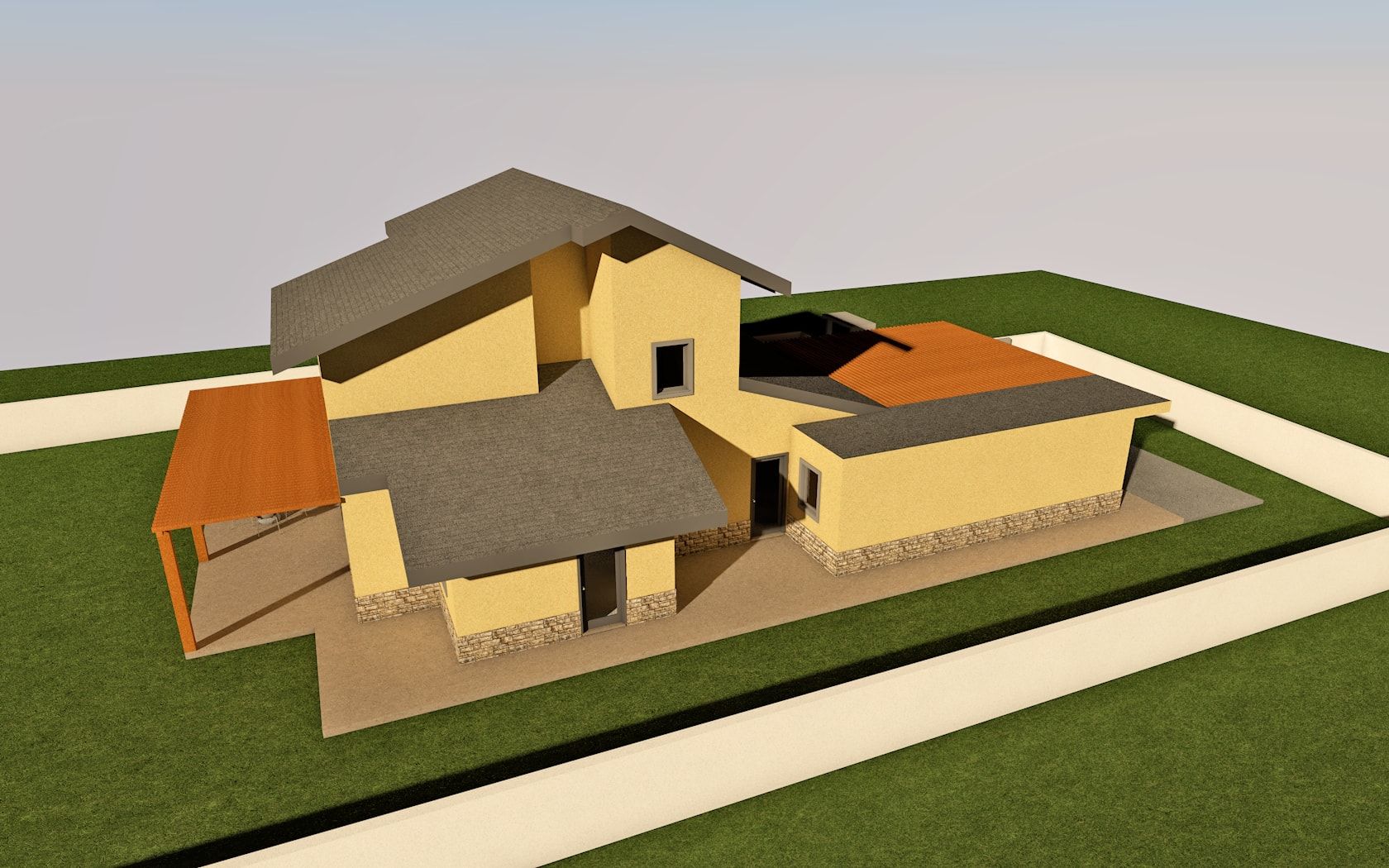 Villa bifamiliare realizzato da Architetto Davide Ronchi, Assistenza tecnica a Carate Brianza