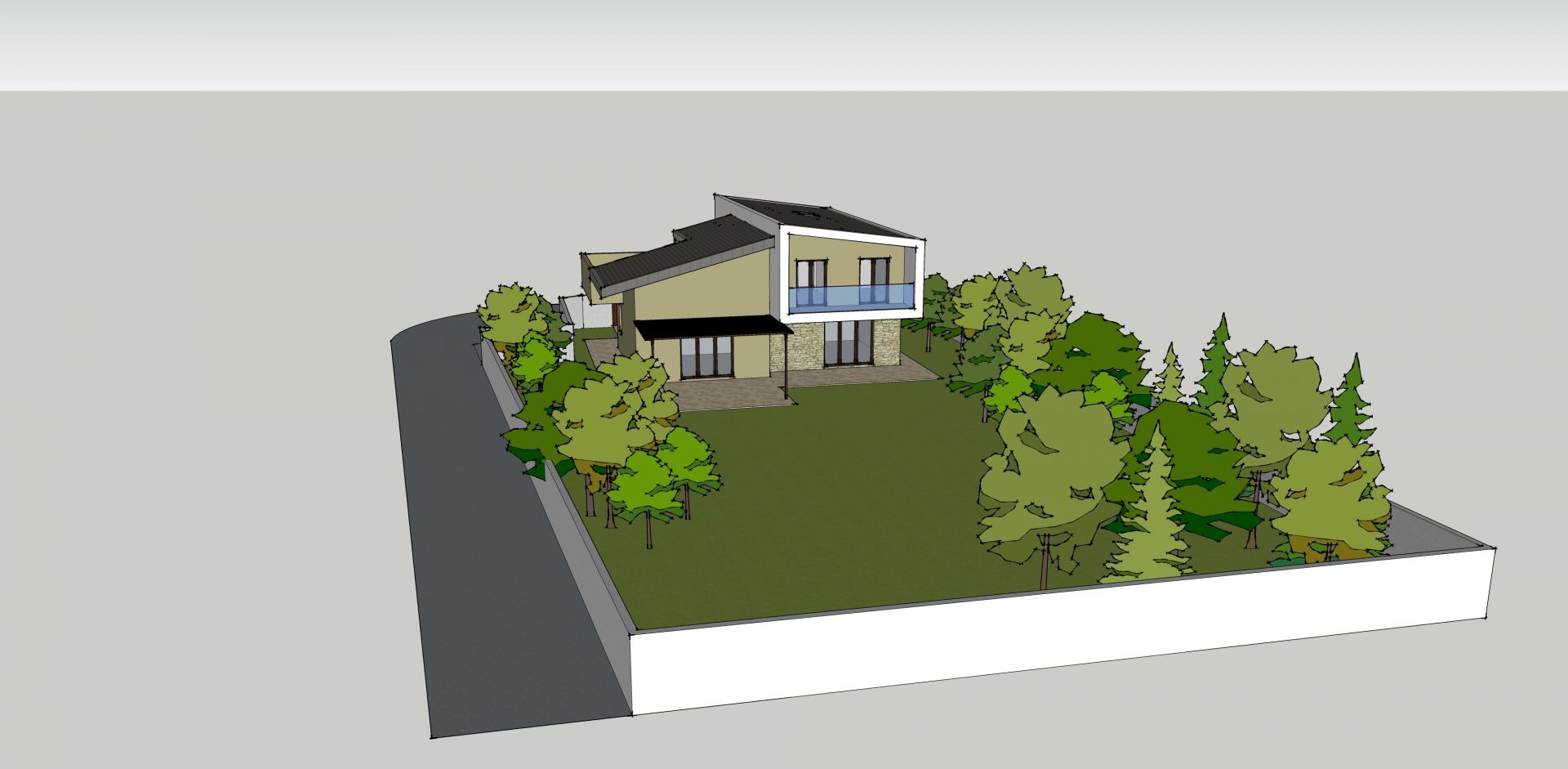 Villa bifamiliare realizzato da Architetto Davide Ronchi, Assistenza tecnica a Carate Brianza