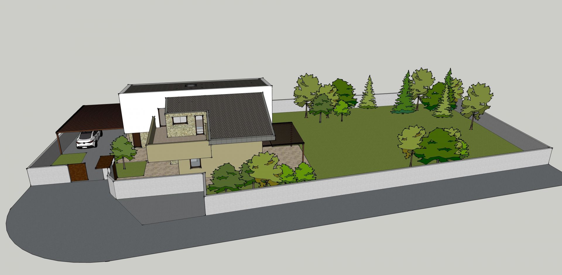Villa bifamiliare realizzato da Architetto Davide Ronchi, Assistenza tecnica a Carate Brianza