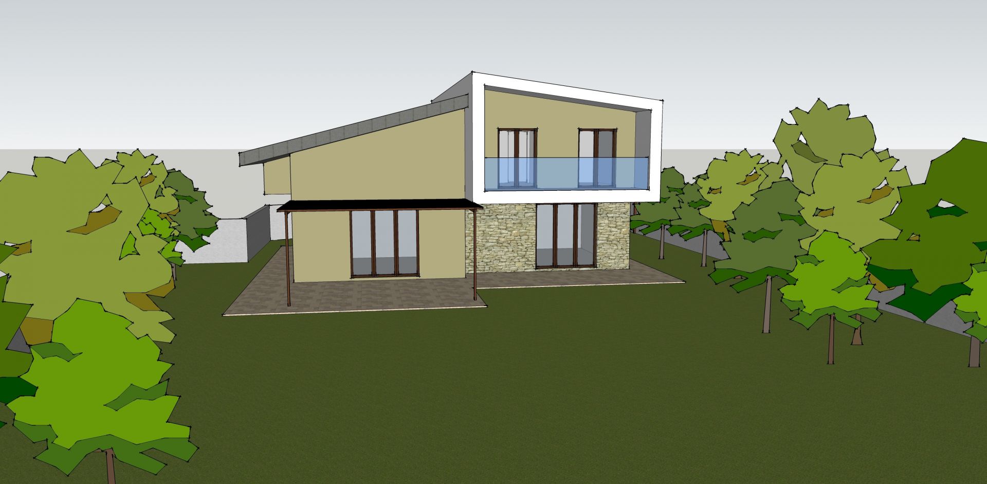 Villa bifamiliare realizzato da Architetto Davide Ronchi, Assistenza tecnica a Carate Brianza