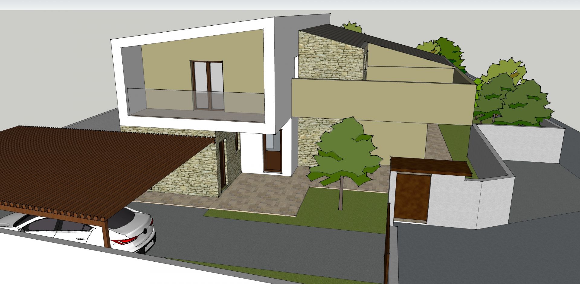 Villa bifamiliare realizzato da Architetto Davide Ronchi, Assistenza tecnica a Carate Brianza