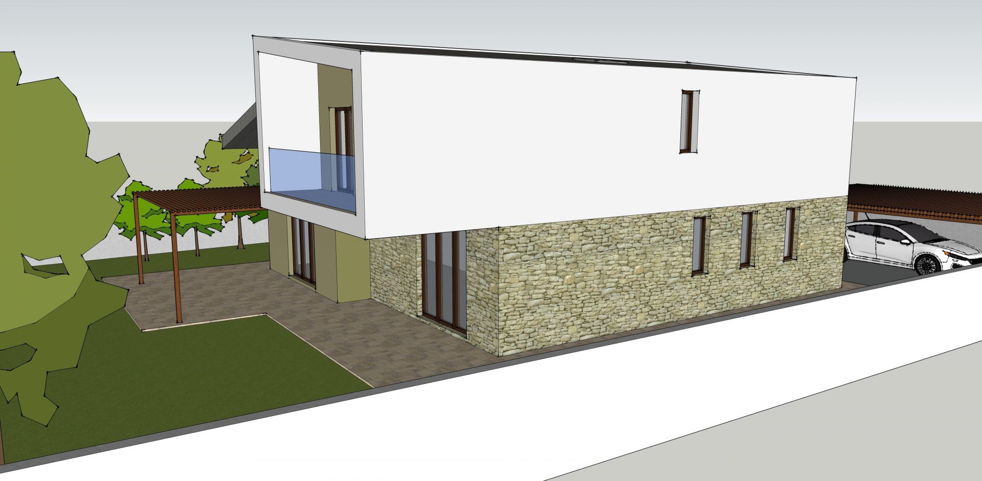 Villa bifamiliare realizzato da Architetto Davide Ronchi, Assistenza tecnica a Carate Brianza