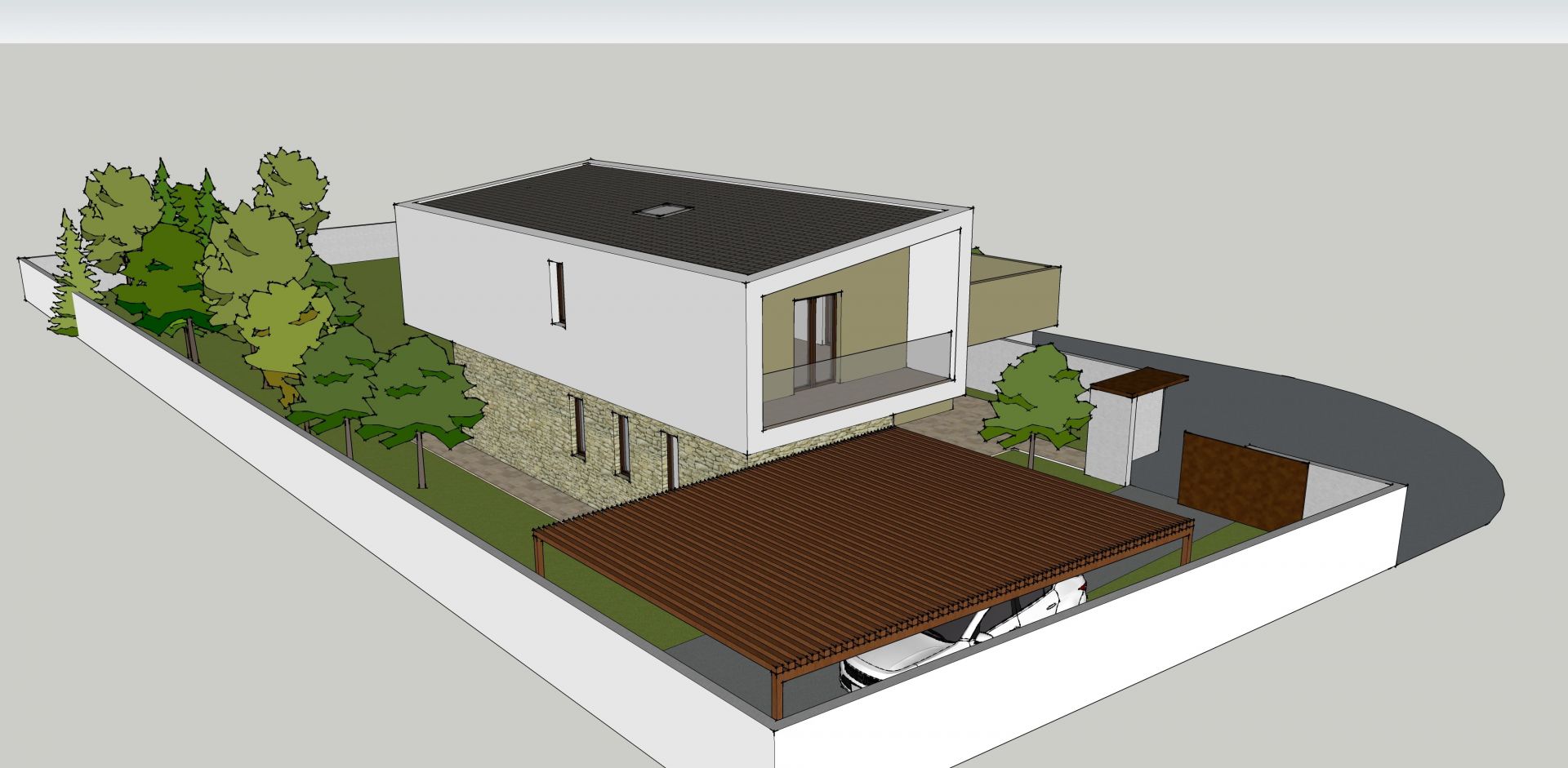 Villa bifamiliare realizzato da Architetto Davide Ronchi, Assistenza tecnica a Carate Brianza
