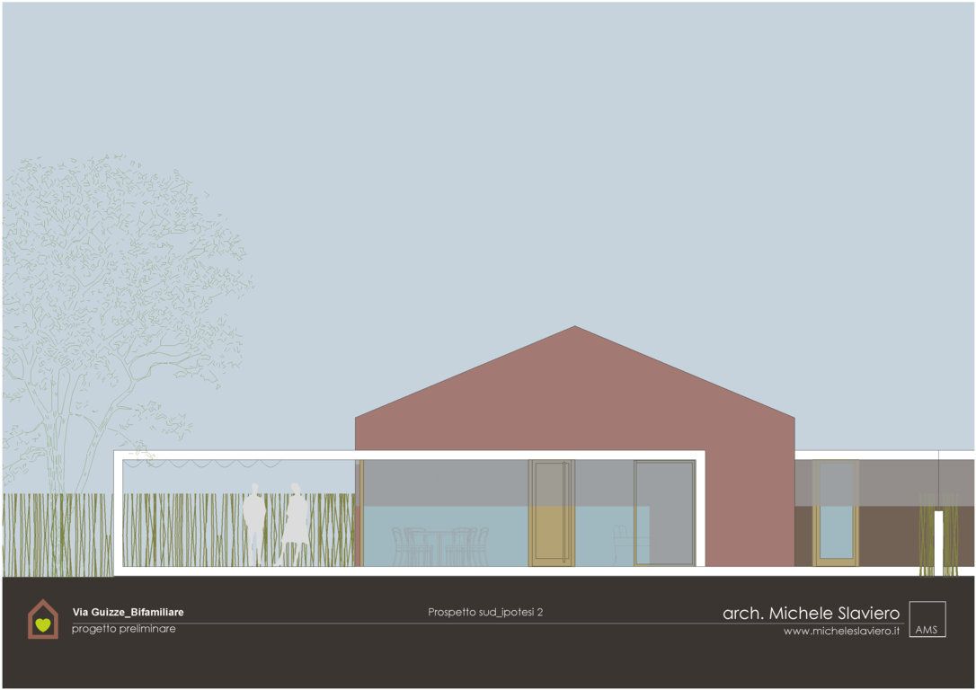 Progetto per bifamiliare realizzato da ARCHITETTO MICHELE SLAVIERO, Progettazione architettonica a Vicenza