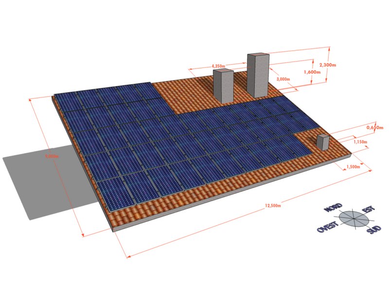 fotovltaico per investimento realizzato da Sol.teck scarl,  a Guidonia Montecelio