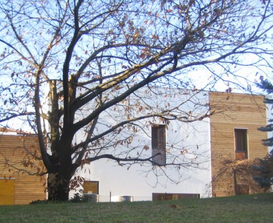 Progetto di edificio residenziale in legno realizzato da Fulvio Miatello, a Vedano Olona