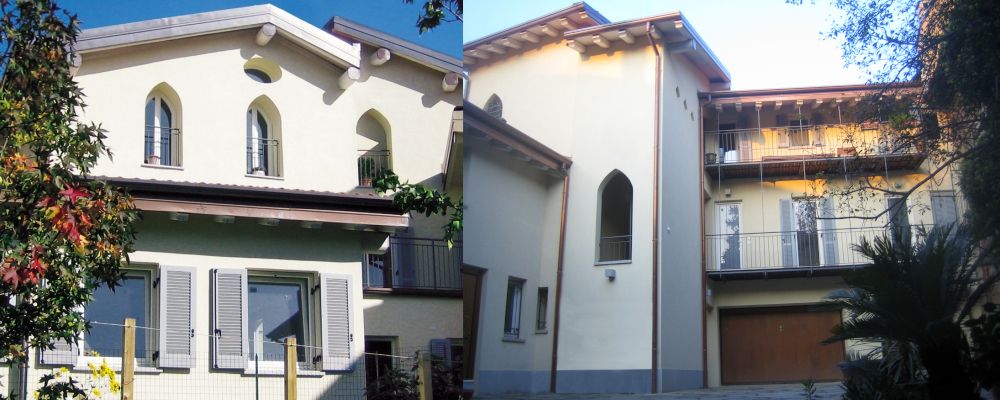 Progetto di edificio plurifamiliare in bioedilizia realizzato da Fulvio Miatello, a Vedano Olona