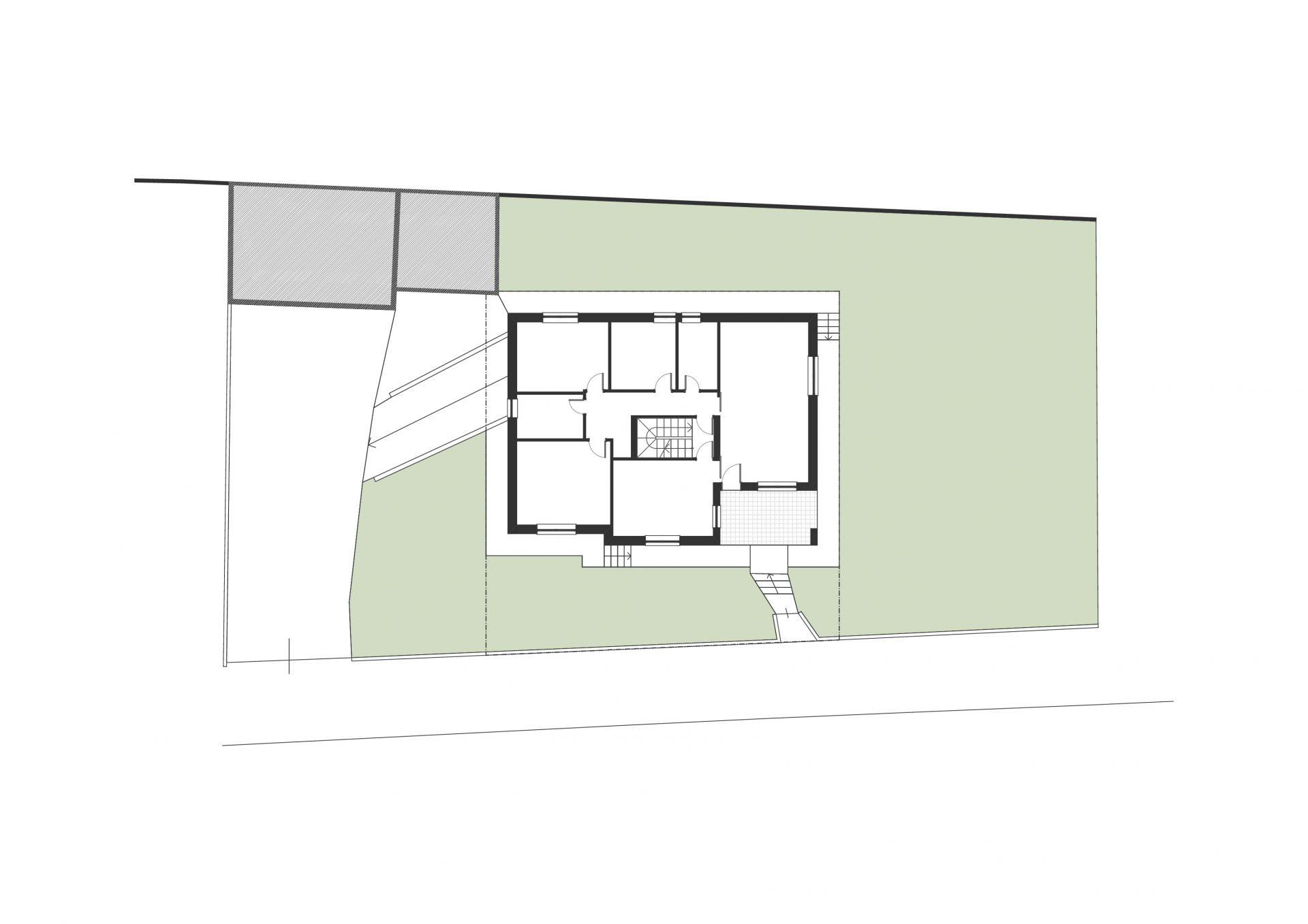 Progetto di sopralzo in legno, per realizzazione di unità abitativa indipendente realizzato da Fulvio Miatello, a Vedano Olona