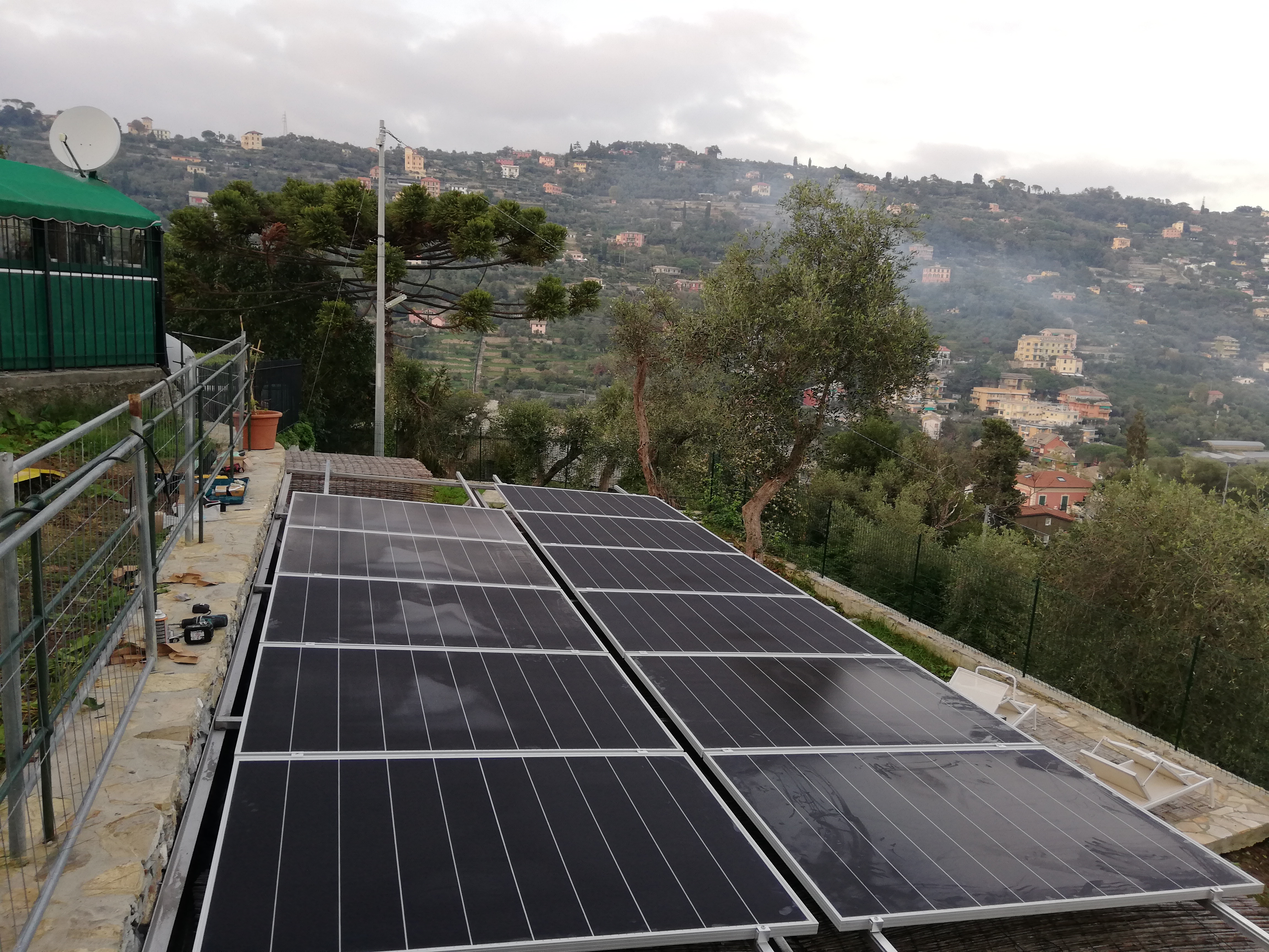 impianto fotovoltaico 4800w realizzato da Luca Guidicelli,  a Rapallo
